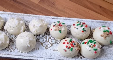 Receta de galletas de avellana cubiertas de chocolate blanco